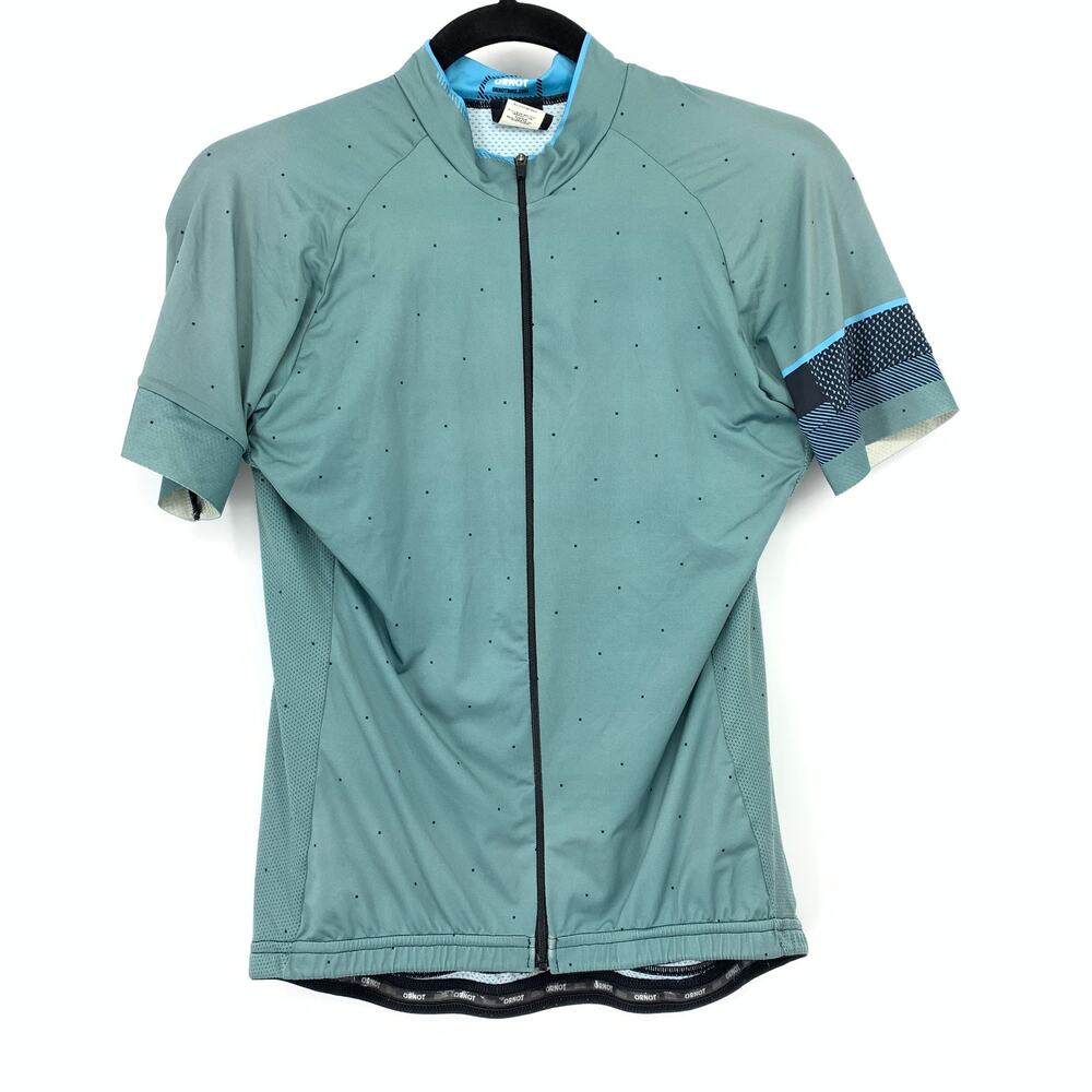 Ornot Axiom Genesis Full-Zip Race Jersey Womens Large Teal Mesh 3 Rear Pockets